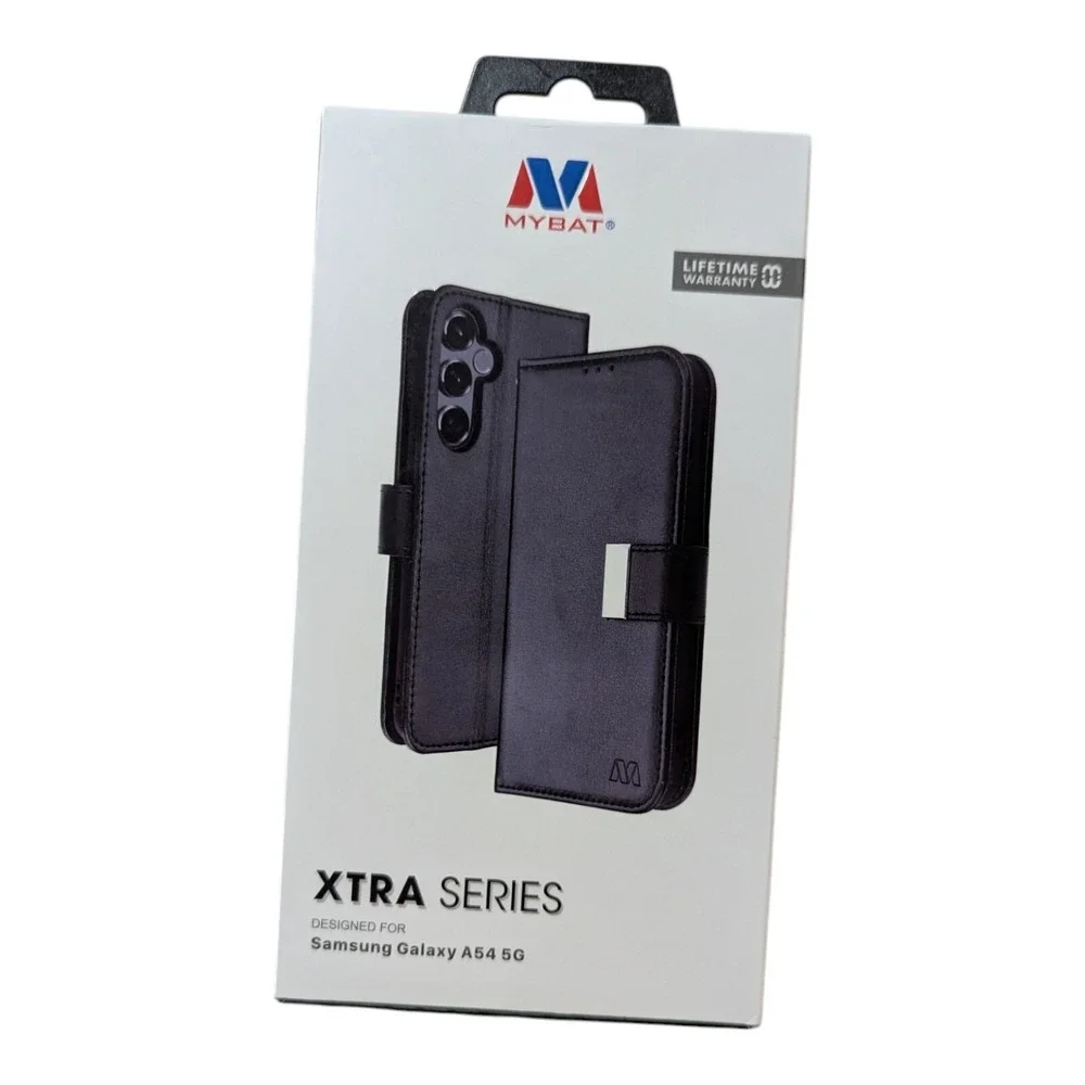 Q9. Mybat Xtra Series My Jacket Wallet Case For Samsung Galaxy A54 5G - Black
